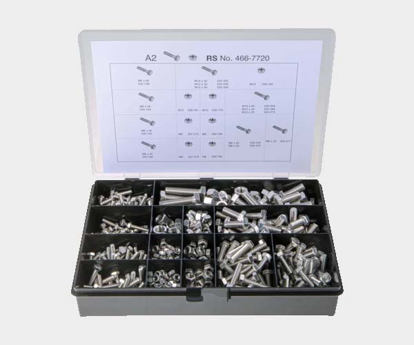 Kit suruburi, bolturi si piulite, 624 piese, inox