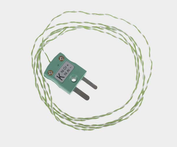 Termocuple tip K, 1/0.2mm dia., -75°C...+250°C, cablu 1m